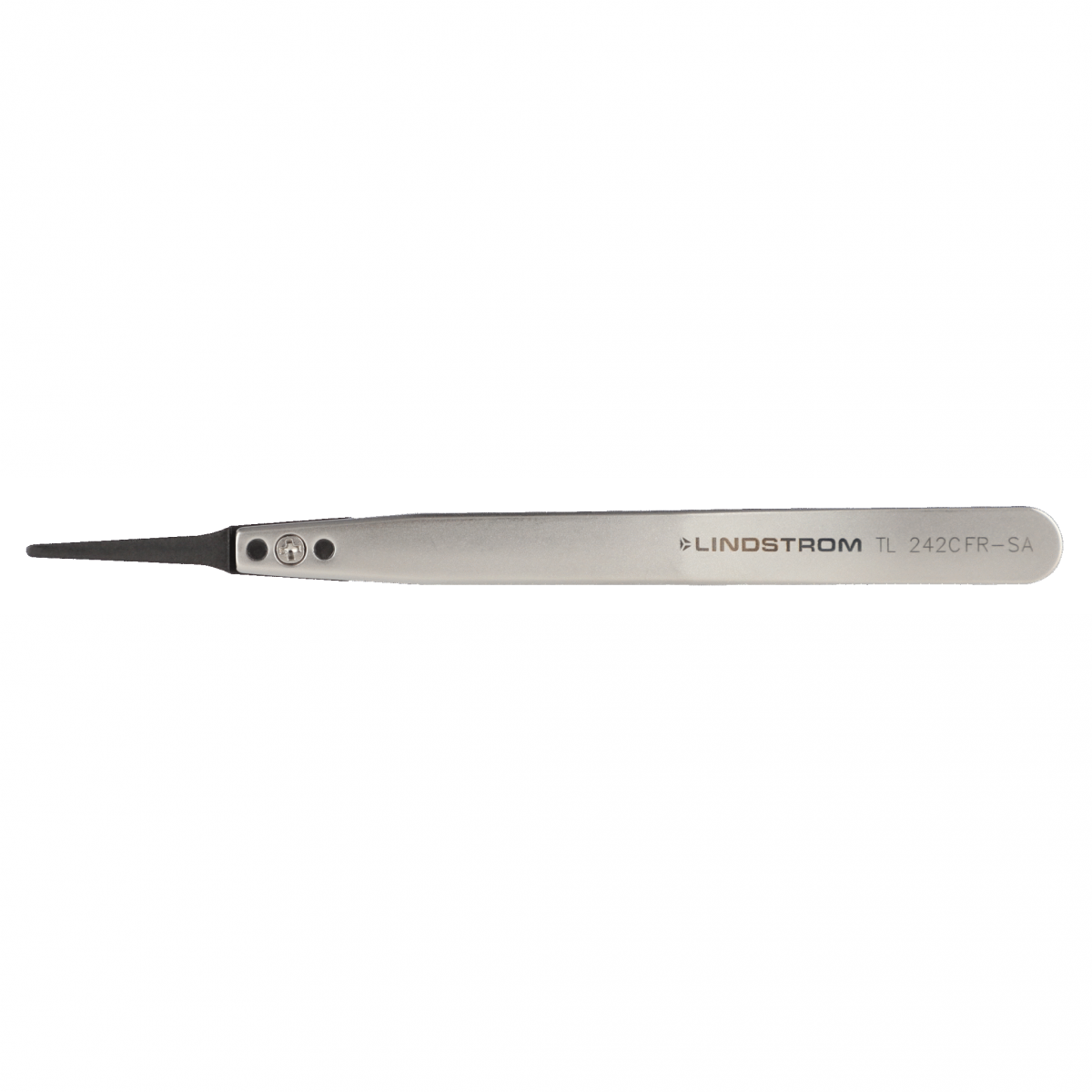 Lindström 碳纖維塑膠可更換尖端 ESD 安全鑷子 242CFR 型，附細尖端 TL242CFR-SA - 商品圖 2